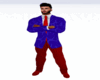 Shan-Red Blue Full Suit