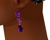 Purple earings