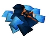 Blue Floor Pillows