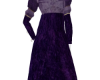 Purple medieval kid gown