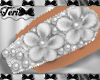 White Pearl Flower Nails
