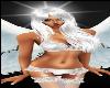White Angel Large WINGS Halo Costumes Lingerie Halloween Lace Ro