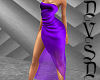 Drape Dress in Purple