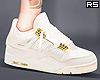 金 4 Retro White & Gold