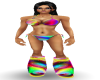Rainbow Rave Bikini 2