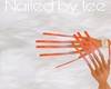 Orange Ombre Nails