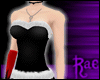 R: B&W Fur Mini Dress