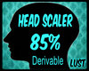 M/F 85% Head Scaler