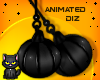 !!D Boo Earrings Black