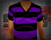 |S VNeck Striped Purple
