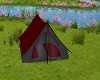 Maroon/Grey Camping Tent