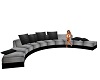 Gray and Black Couch