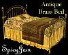 Antique Brass Bed Yellow