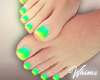Neon Pedicure Feet