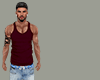 115/  BURGUNDY  TOP