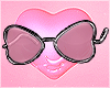 Heart Glasses - Pink