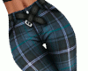 Blue Plaid Capris