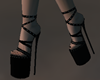 black romantic heels