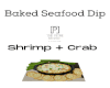 NP: Baked Seafood Dip