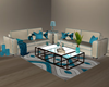 Teal Livingroom Set