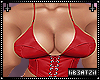 B! Red Corset Top