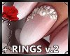 BB|Pink Nails + Rings