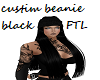 BEANIE BLACK HAIR