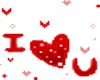 ILU Heart Sticker
