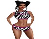 Zebra print bikini