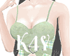 K-Y2K Green Dress