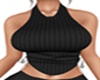 Black Busty Halter Top