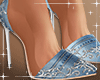 !B Denim Heels DRV