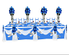 blue/white head table