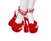 red fur heels