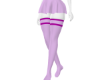 Skirt w/stockings purple