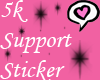 WIK. 5k Support Sticker