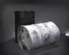 b&w sitting barrels