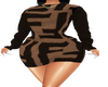 FendiBrown Sweater Dress
