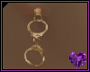 Handcuff Gold Earrings