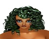 green curly hair