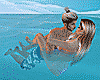 Couple Swim Kiss