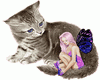 fairy with nice cat