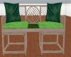 [MsB]Green Rattan sofa