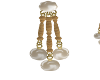 Pearl/Gld Dangle Earring