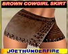 Brown Cowgirl Skirt