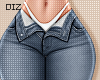 !!D Jeans Blue White