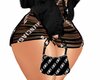 Lenci Chain Black Purse