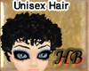 ~HB~Unisex Curly -Black