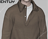 brown relax shirt
