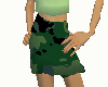 Camouflage mini skirt